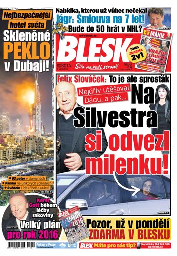 Obálka e-magazínu Blesk 2.1.2016