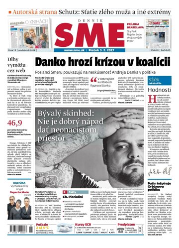 Obálka e-magazínu SME 3.2.2017