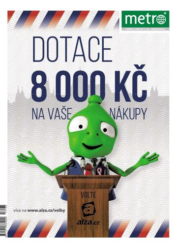 Obálka e-magazínu deník METRO 4.9.2017