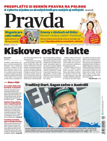 Obálka e-magazínu Pravda 12.10.2017