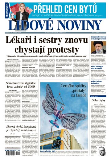 Obálka e-magazínu Lidové noviny 20.5.2024