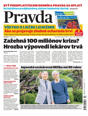 Obálka e-magazínu Pravda 21. 10. 2024