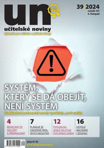 Obálka e-magazínu Učitelské noviny 39/2024