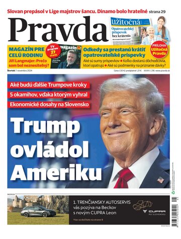 Obálka e-magazínu Pravda 7. 11. 2024