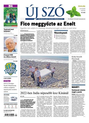 Obálka e-magazínu Új Szó 31.7.2015