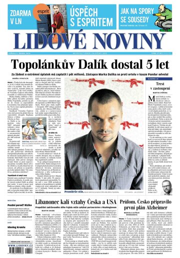 Obálka e-magazínu Lidové noviny 3.2.2016