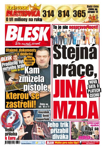 Obálka e-magazínu Blesk 7.6.2016