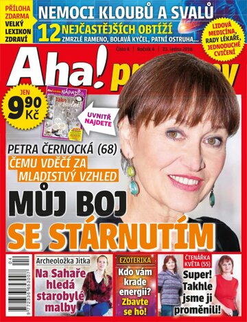 Obálka e-magazínu AHA! pro ženy 23.1.2018