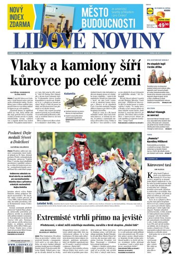 Obálka e-magazínu Lidové noviny 28.5.2018