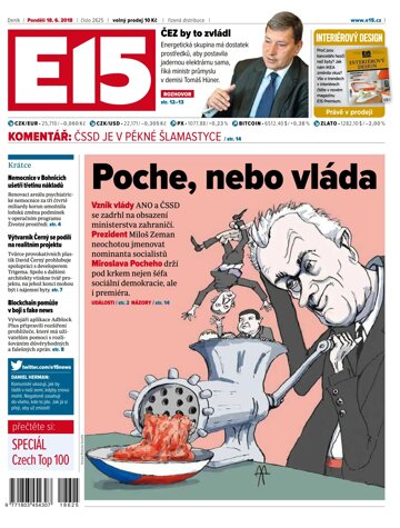 Obálka e-magazínu E15 18.6.2018