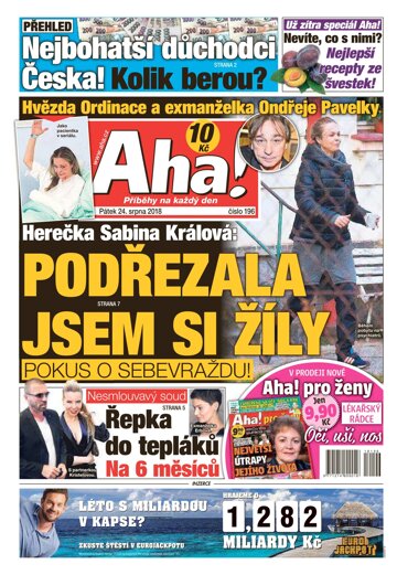 Obálka e-magazínu AHA! 24.8.2018