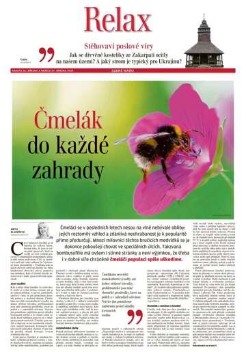 Obálka e-magazínu LN+ Čechy - 26.3.2022