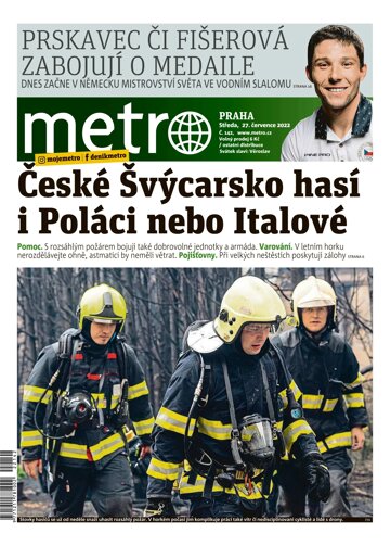 Obálka e-magazínu deník METRO 27.7.2022