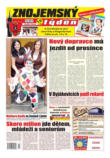 Obálka e-magazínu Znojemský týden 10/2017