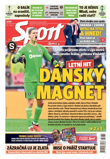 Obálka e-magazínu Sport 10.8.2023