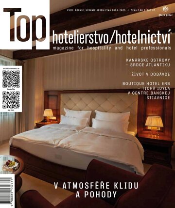 Obálka e-magazínu Top Hotelierstvo / Hotelnictví jeseň/zima 2025