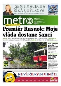 Obálka e-magazínu deník METRO 5.8.2013