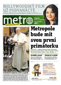 Obálka e-magazínu deník METRO 23.10.2014