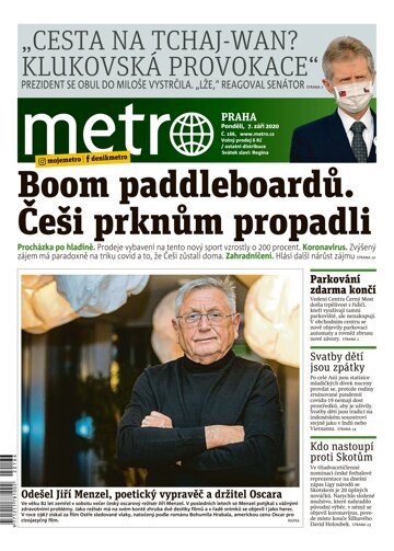 Obálka e-magazínu deník METRO 7.9.2020