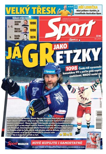 Obálka e-magazínu Sport 21.1.2023