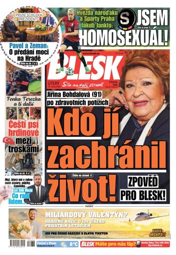 Obálka e-magazínu Blesk 14.2.2023