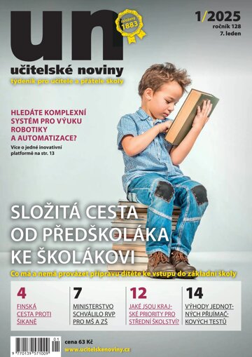 Obálka e-magazínu Učitelské noviny 1/2025