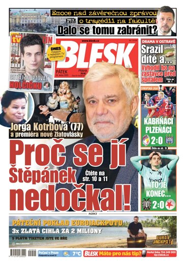 Obálka e-magazínu Blesk 24.1.2025