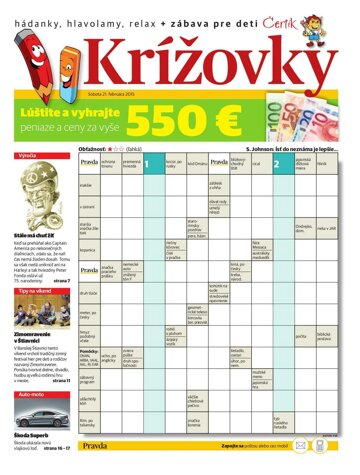 Obálka e-magazínu Krížovky 21. 2. 2015