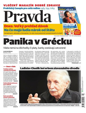 Obálka e-magazínu Pravda 30.6.2015