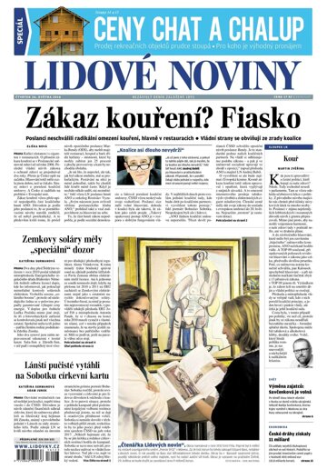 Obálka e-magazínu Lidové noviny 26.5.2016