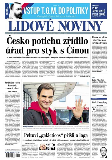 Obálka e-magazínu Lidové noviny 19.9.2017