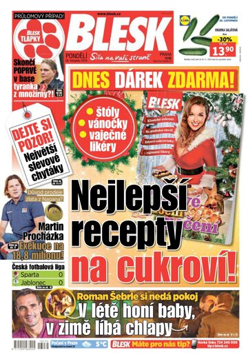 Obálka e-magazínu Blesk 26.11.2018