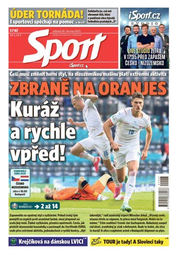 Obálka e-magazínu Sport 26.6.2021