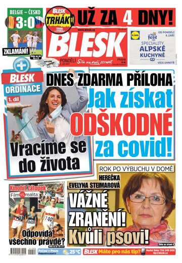 Obálka e-magazínu Blesk 6.9.2021