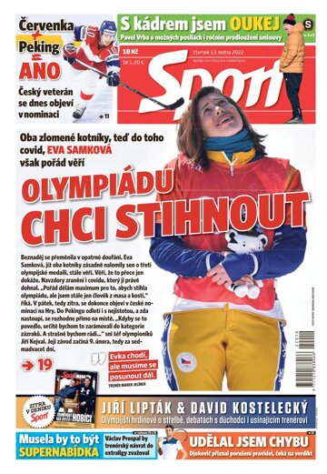 Obálka e-magazínu Sport 13.1.2022