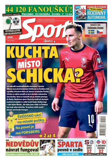 Obálka e-magazínu Sport 23.3.2022