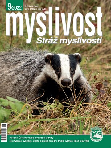 Obálka e-magazínu Myslivost 9/2022