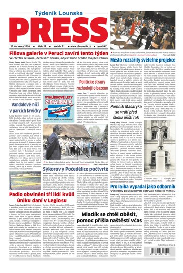 Obálka e-magazínu Lounský press 29/2016