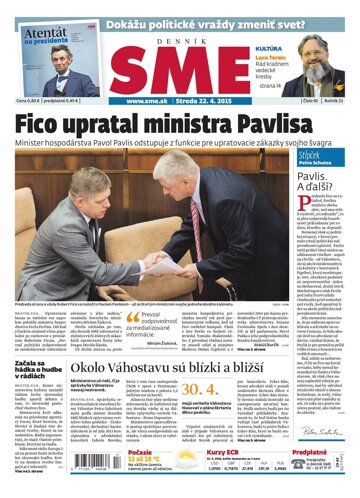 Obálka e-magazínu SME 22.4.2015