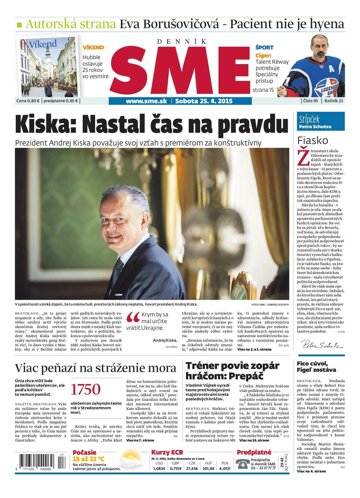 Obálka e-magazínu SME 25.4.2015