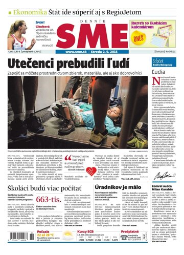 Obálka e-magazínu SME 2.9.2015