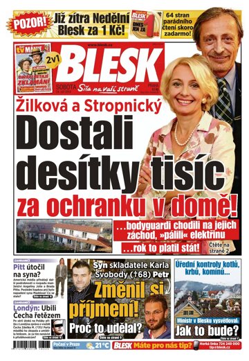 Obálka e-magazínu Blesk 24.9.2016