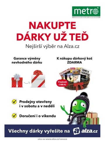 Obálka e-magazínu deník METRO 1.11.2016