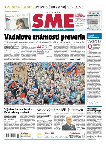 Obálka e-magazínu SME 6.4.2018