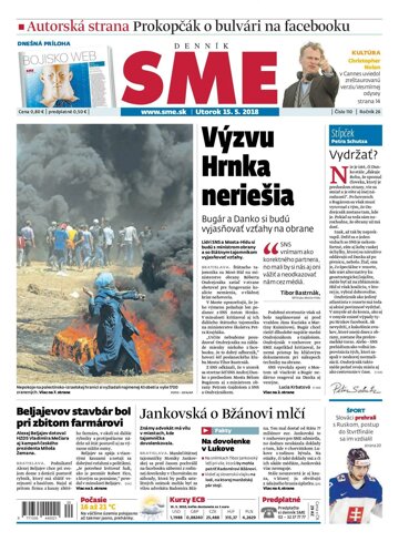 Obálka e-magazínu SME 15.5.2018