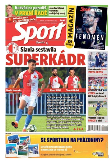 Obálka e-magazínu Sport 28.6.2019