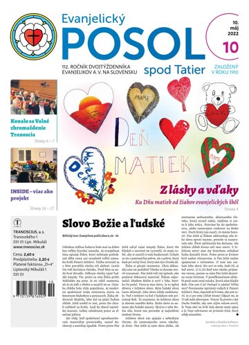 Obálka e-magazínu Evanjelický posol spod Tatier 10/2022