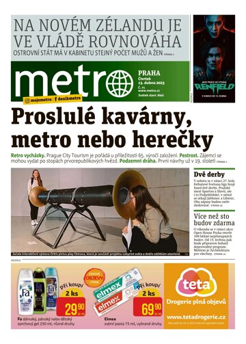 Obálka e-magazínu deník METRO 13.4.2023