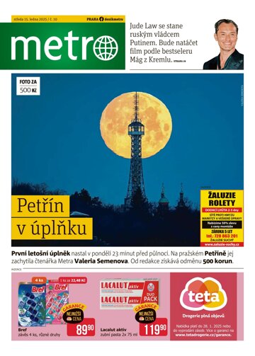 Obálka e-magazínu deník METRO 15.1.2025