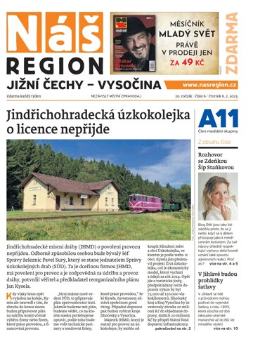 Obálka e-magazínu Náš Region - Jižní Čechy 6/2025